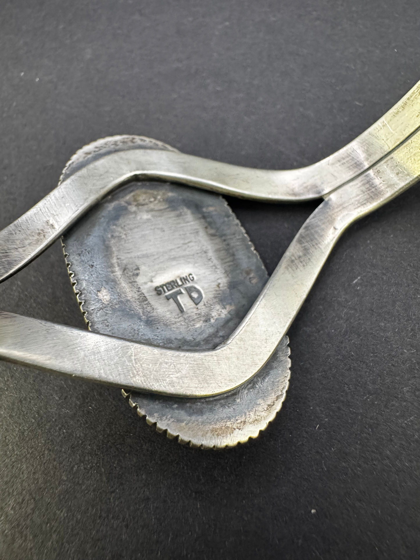 Large Stone Cuff Bracelet - Gaspeite Stone - Sterling Silver - Native Handmade - Tom Denetso (artist)