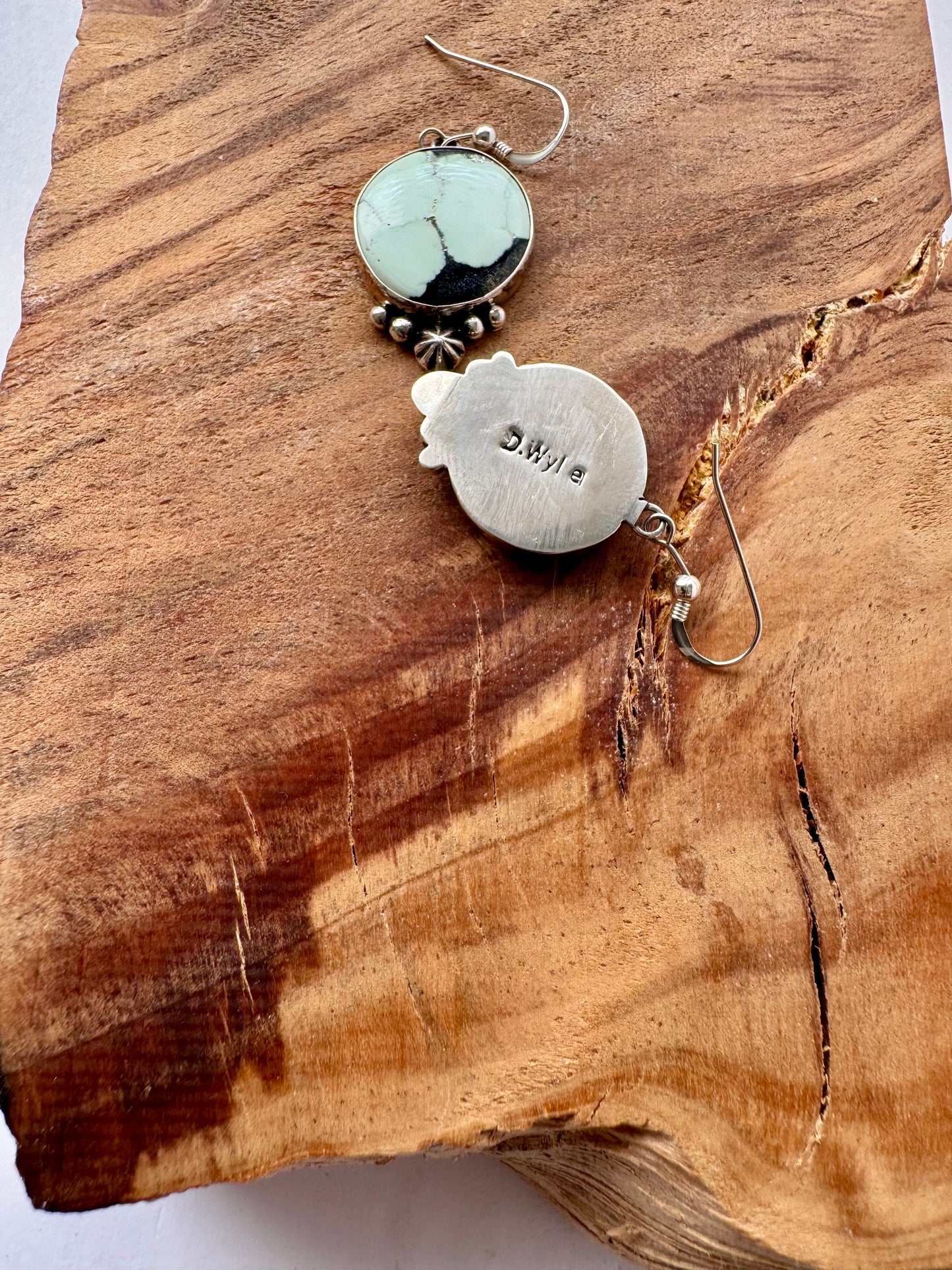 Round New Lander Dangle Earrings -Artist- D. Wyle