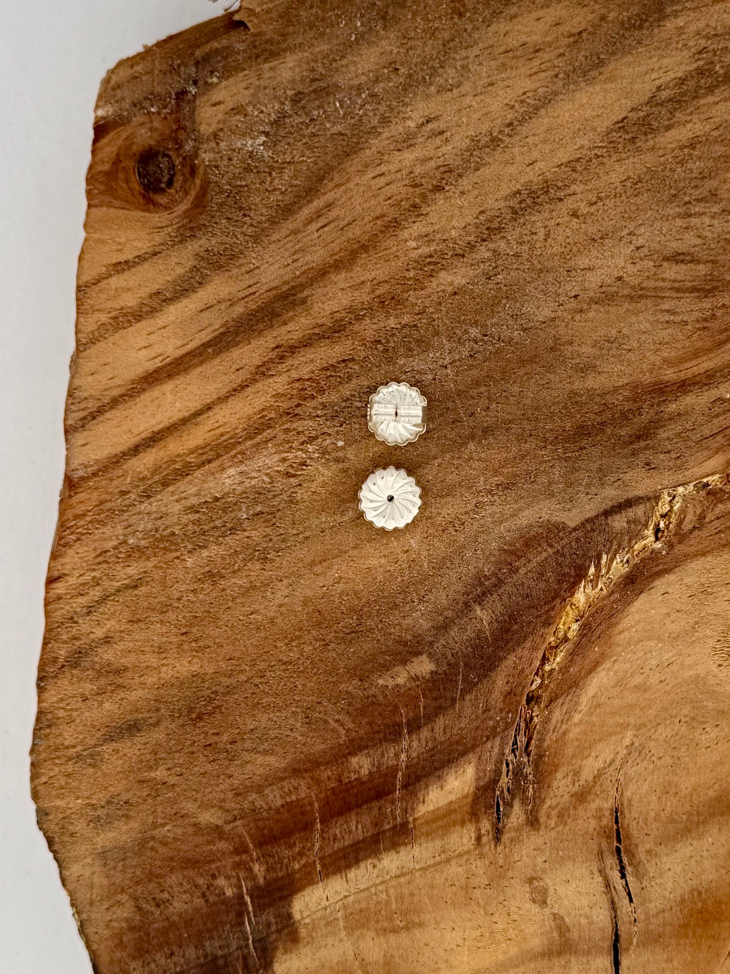 Sterling Silver Large Earring Back Clutches (pair) -10mm