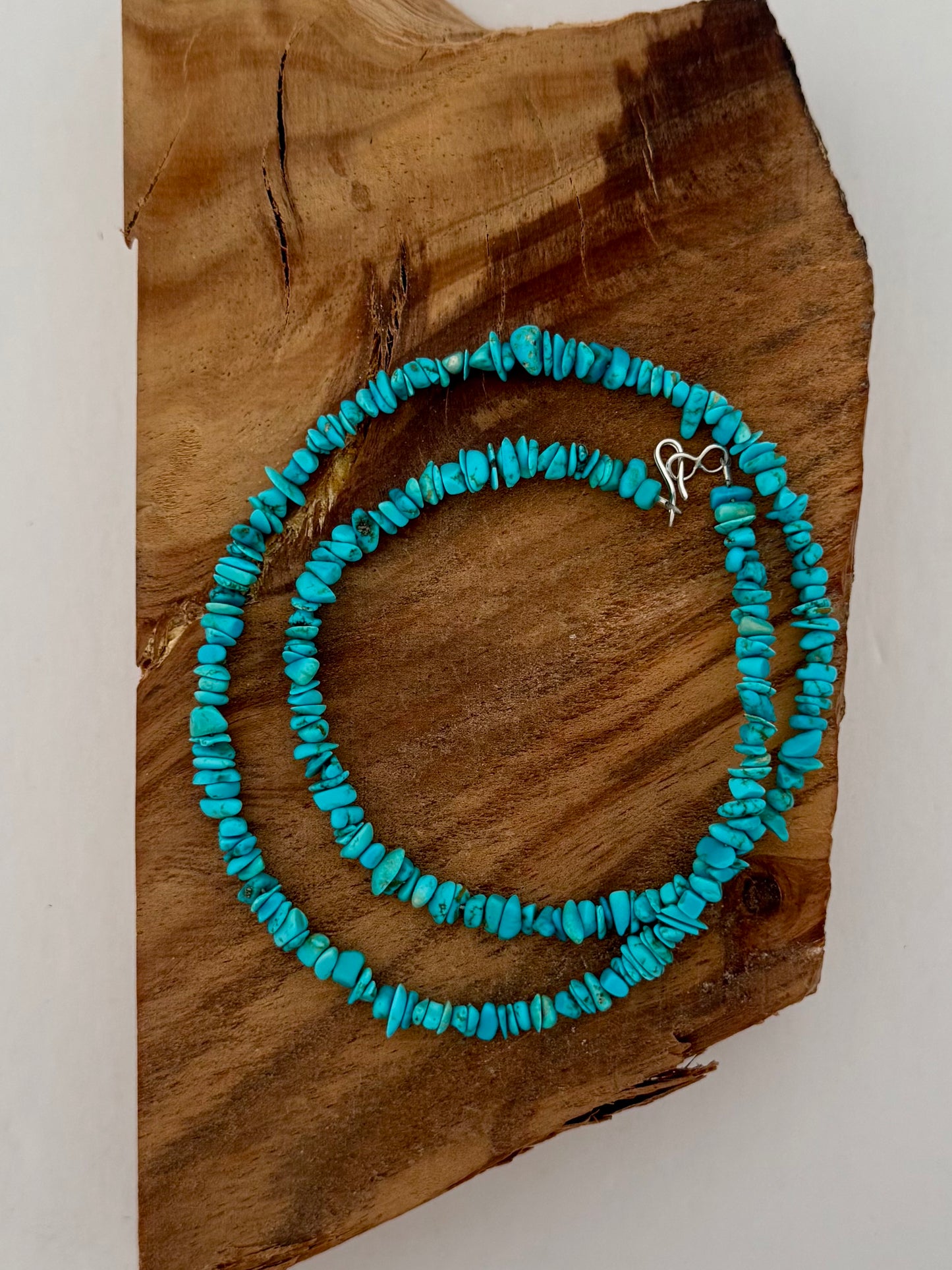 Sleeping Beauty Bead Necklace-Length 20"
