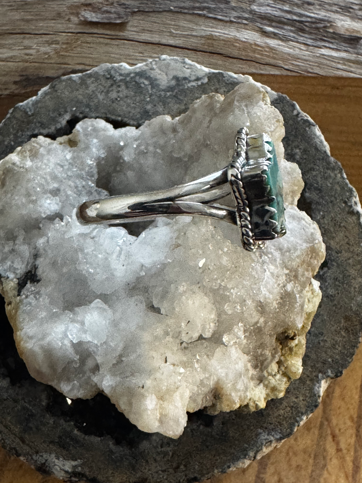 Star Ring - Mohave Turquoise - Sterling Silver - Size 11