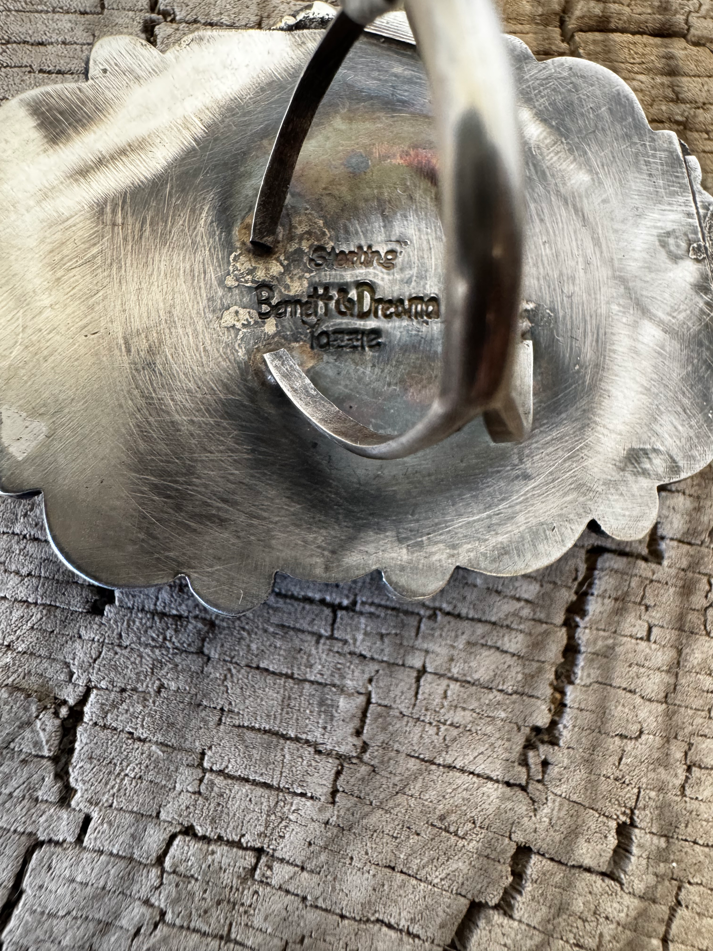 Cluster Ring - Turquoise and Purple Spiny Oyster - Navajo Handmade - Bennet and Drema Yazzie - Size 9.75