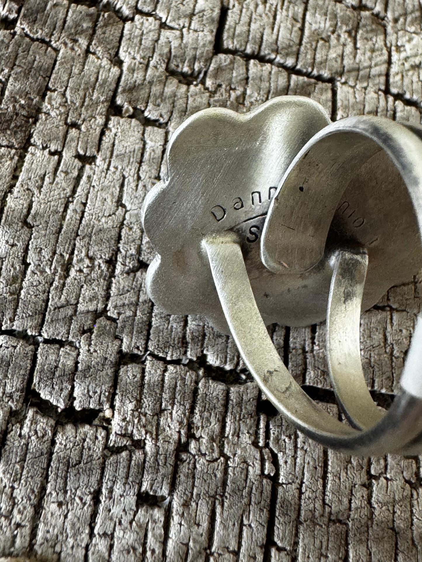 Teardrop Ring - Nevada Turquoise - Sterling Silver - Native Handmade - M&R Calladito (artist) - Size Adjustable