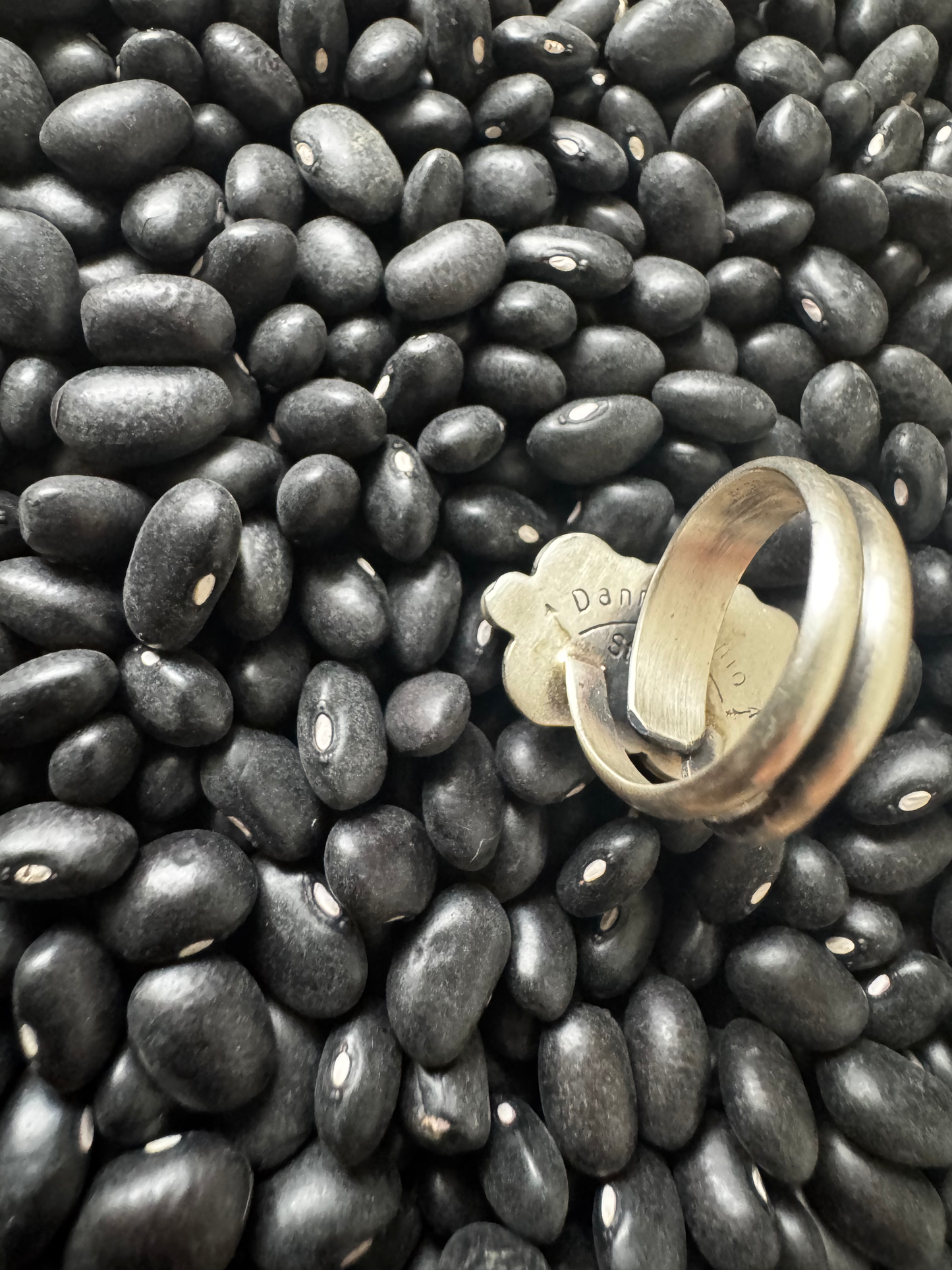Ring - Turquoise - Sterling Silver - Native Handmade - Dan Henio (artist) - Size Adjustable