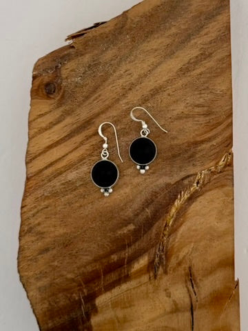 Onyx Dangle Earrings - Native Handmade - Calvin Desson