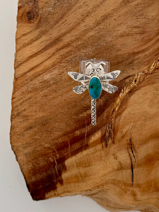 Dragon Fly Armenian Turquoise Ring Size 9