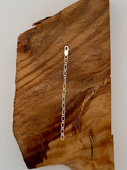 High Shine Extender Sterling Silver Chain - Length 4"
