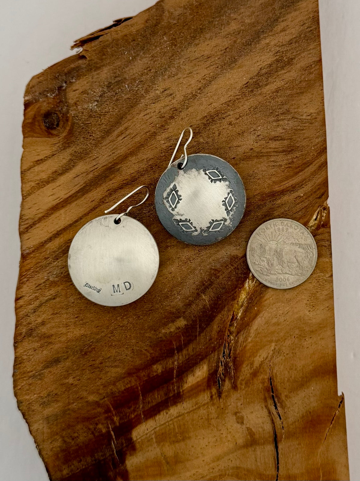 Pillow Pearl Dangle Earrings - Native Handmade - Mary Dayea