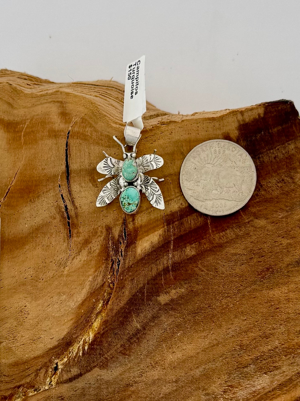 Bee Pendant Campitos Turquoise