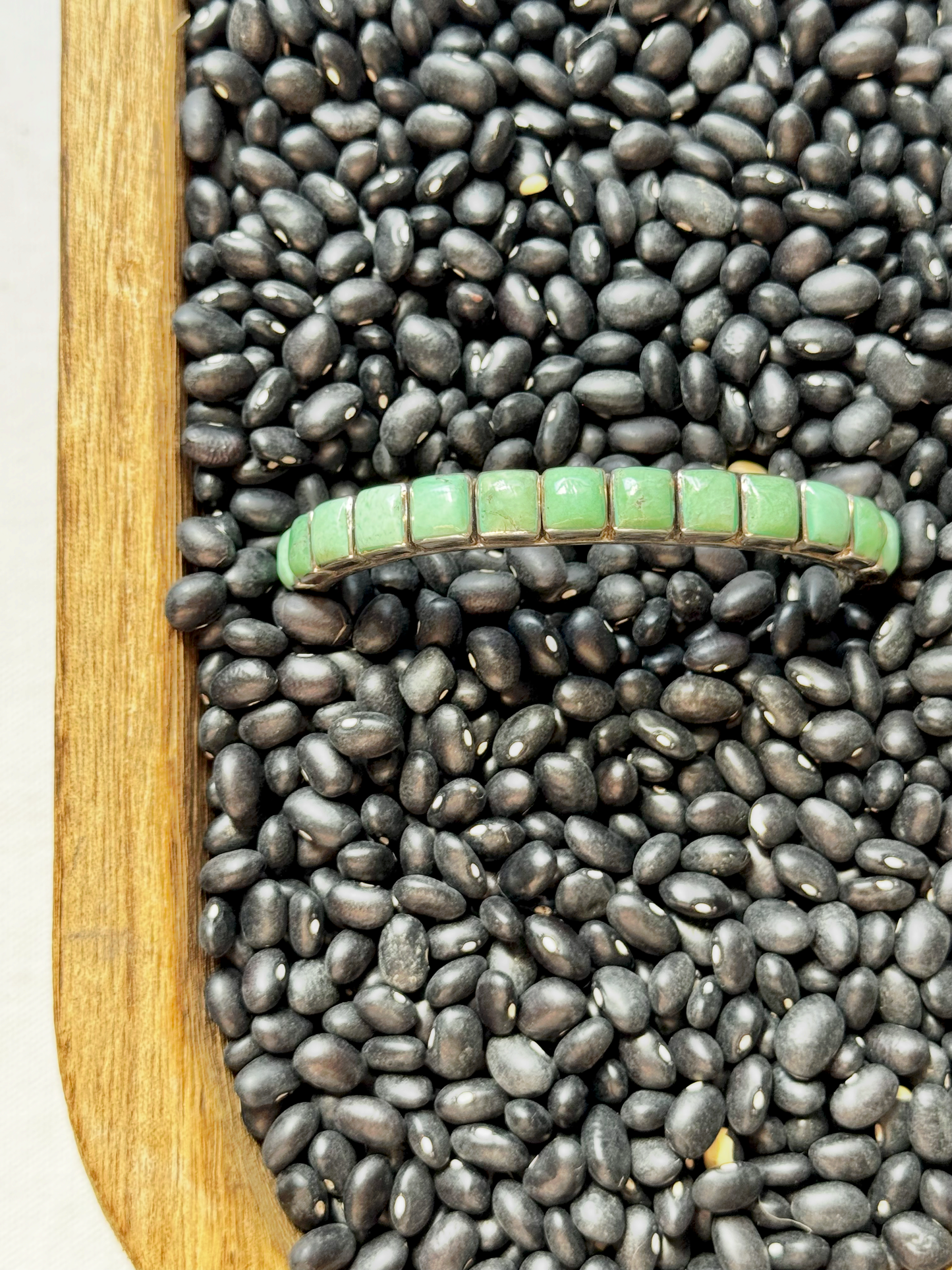 Carico Turquoise Cuff Bracelet - Sterling Silver - Handmade