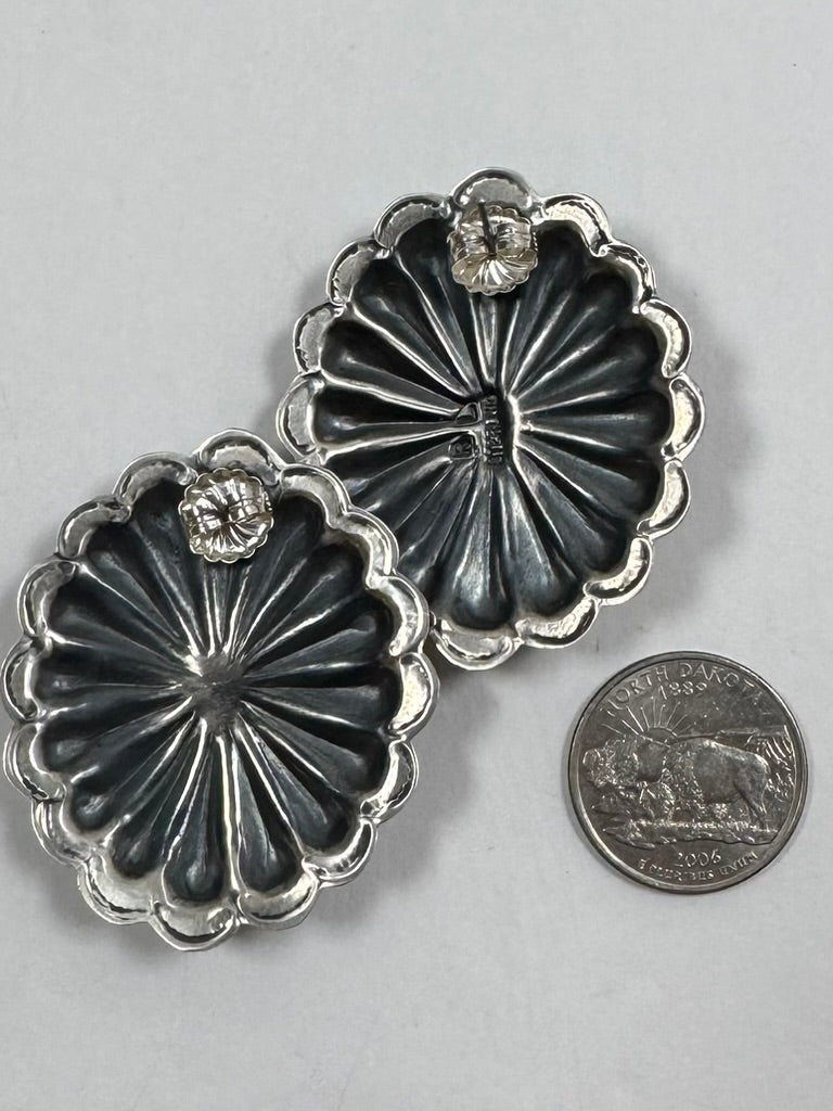 Rita Lee Pink Concho Earrings- Native Handmade