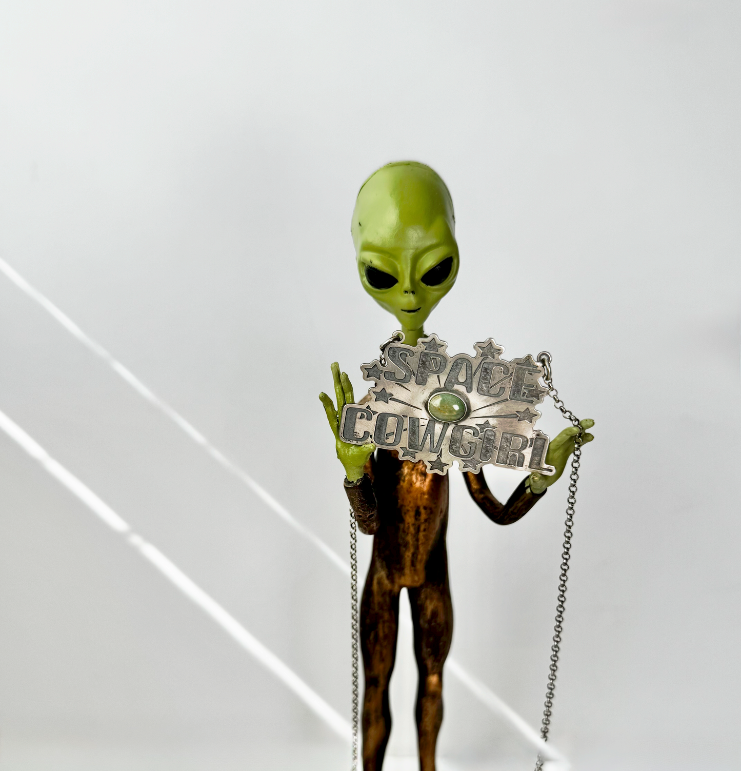 Space Cowgirl Necklace with Stone - Kingston Turquoise - Sterling Silver