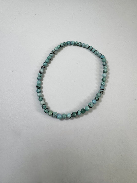Turquoise Bead Stretch Bracelet