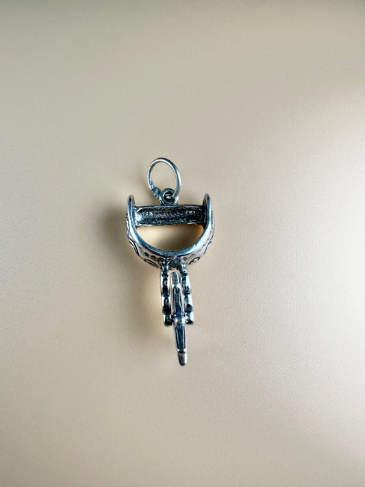 Spur Charm (Rotating Spur) - Sterling Silver