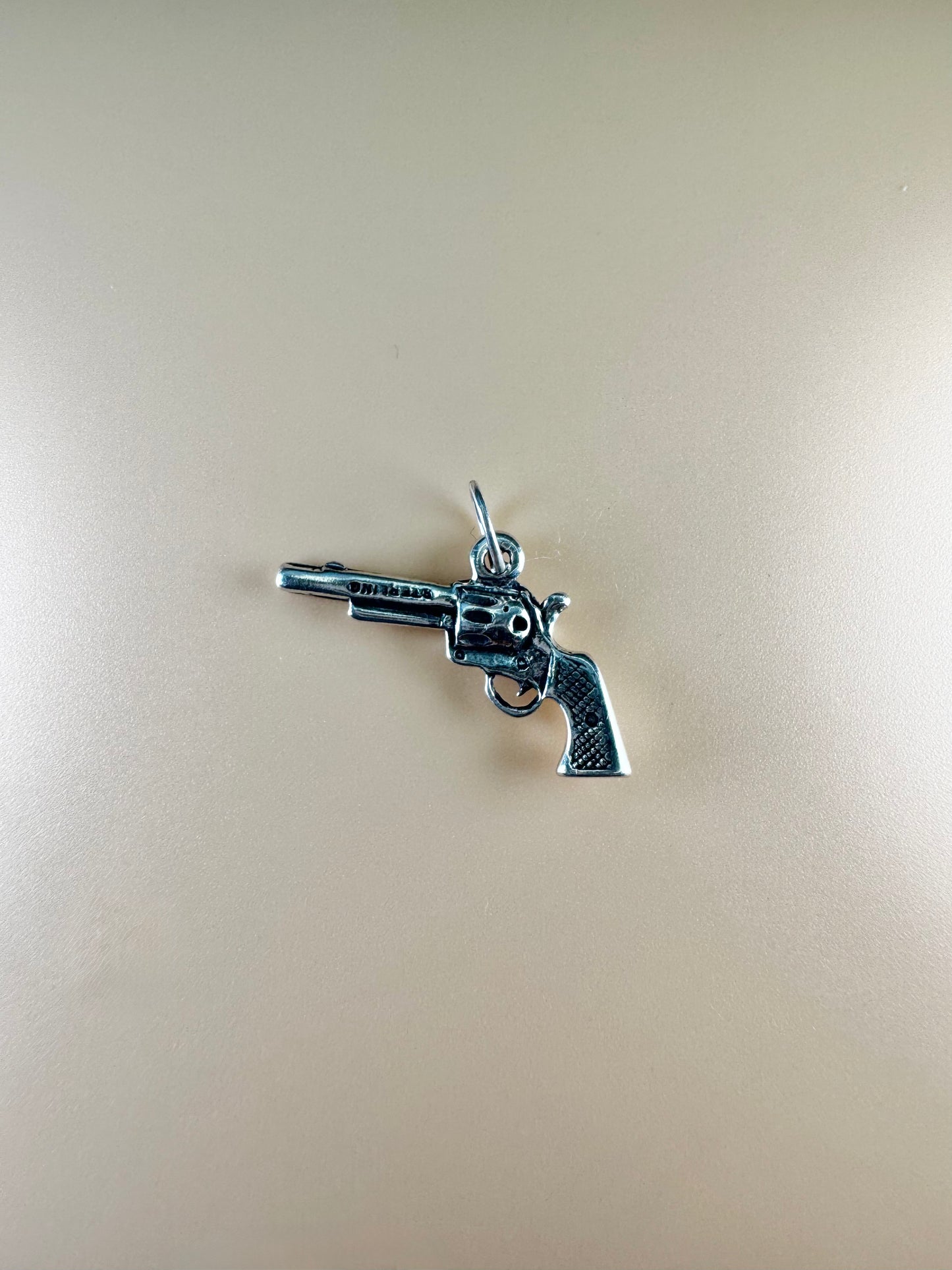 Gun Charm - Sterling Silver