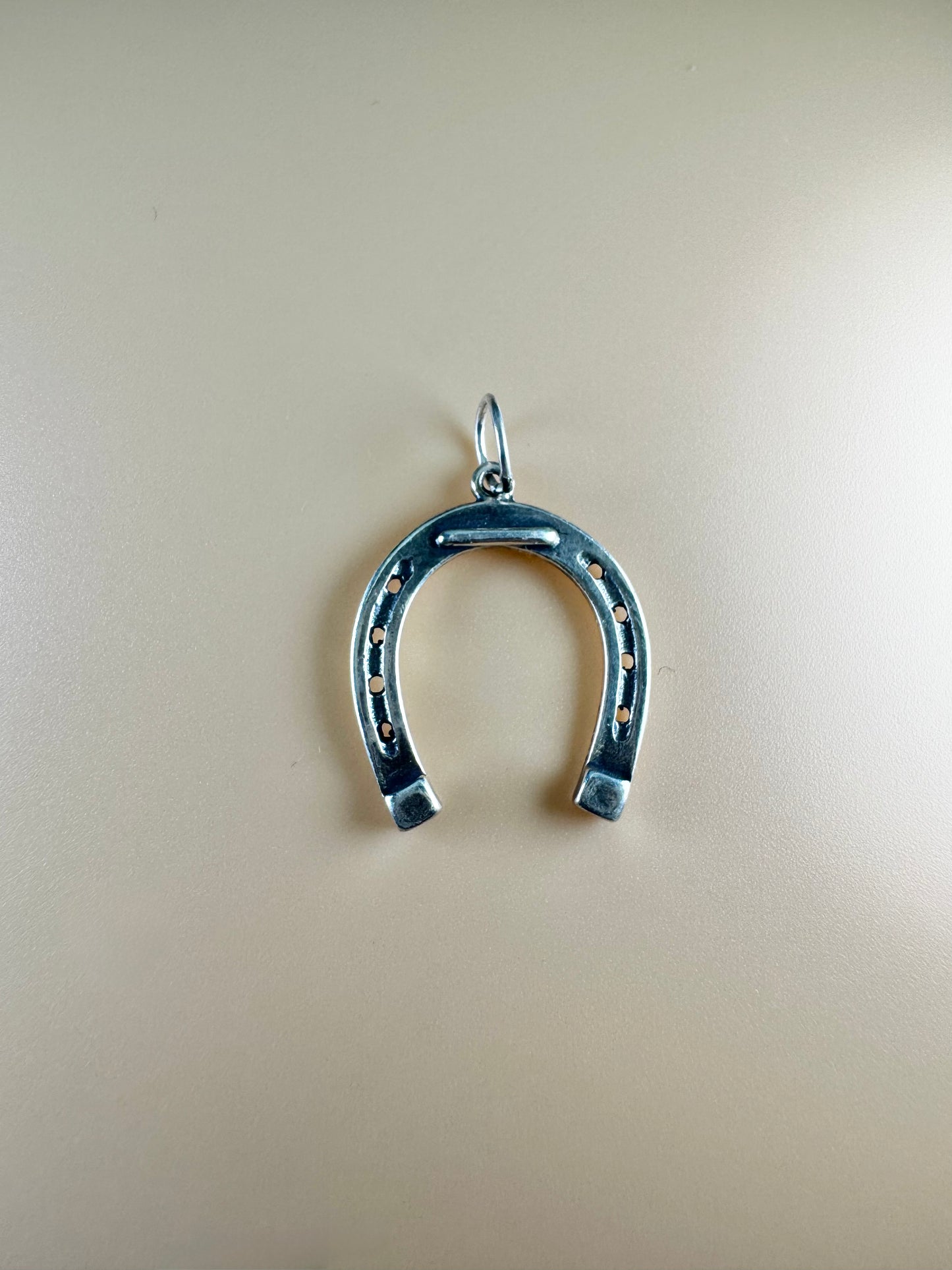 Horseshoe Charm - Sterling Silver