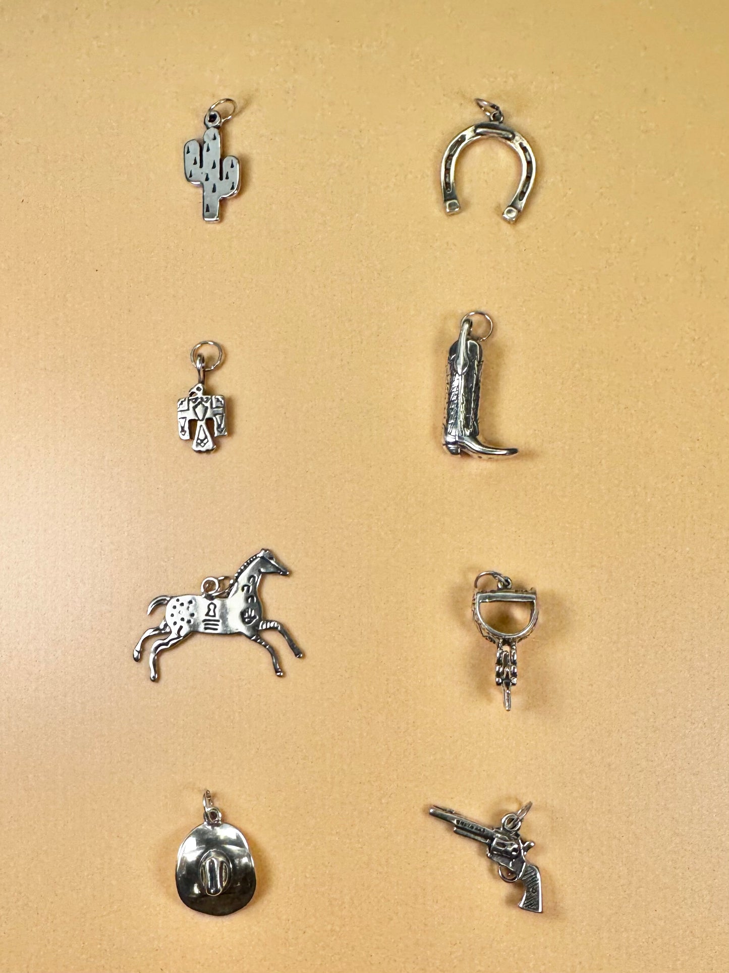 Spur Charm (Rotating Spur) - Sterling Silver