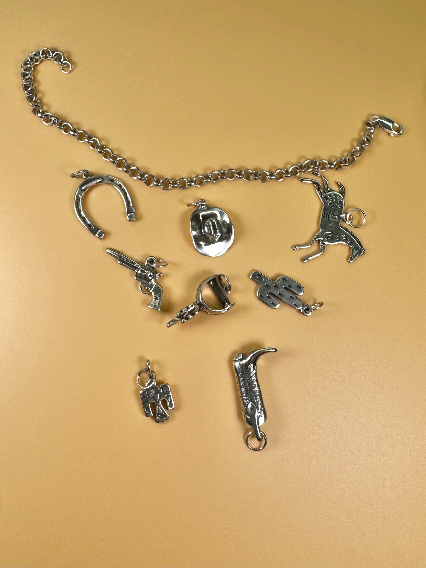 Spur Charm (Rotating Spur) - Sterling Silver