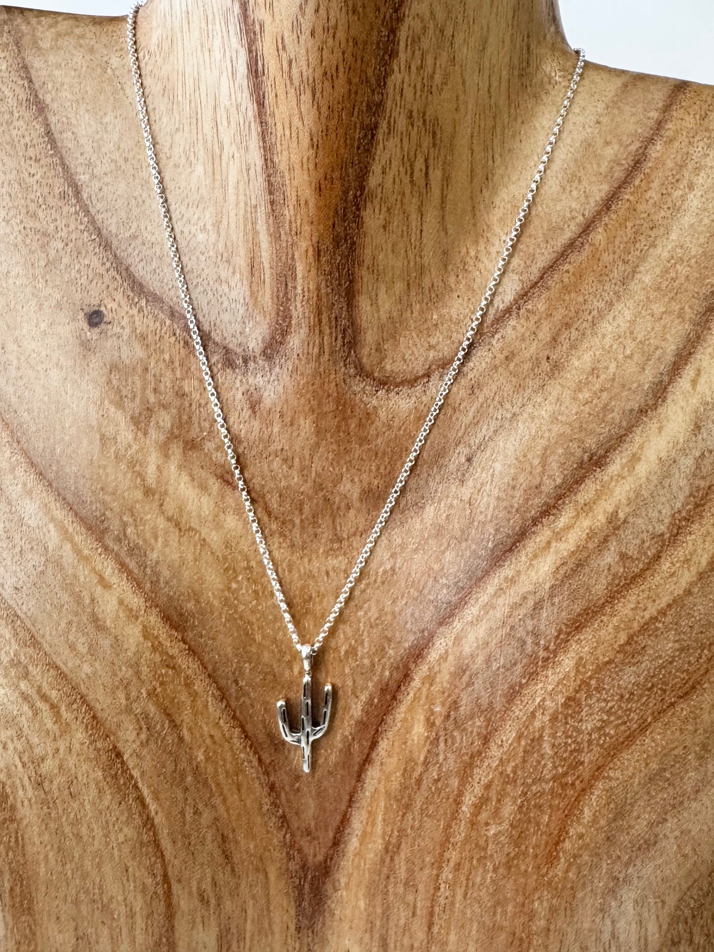 Cactus Necklace - Sterling Silver
