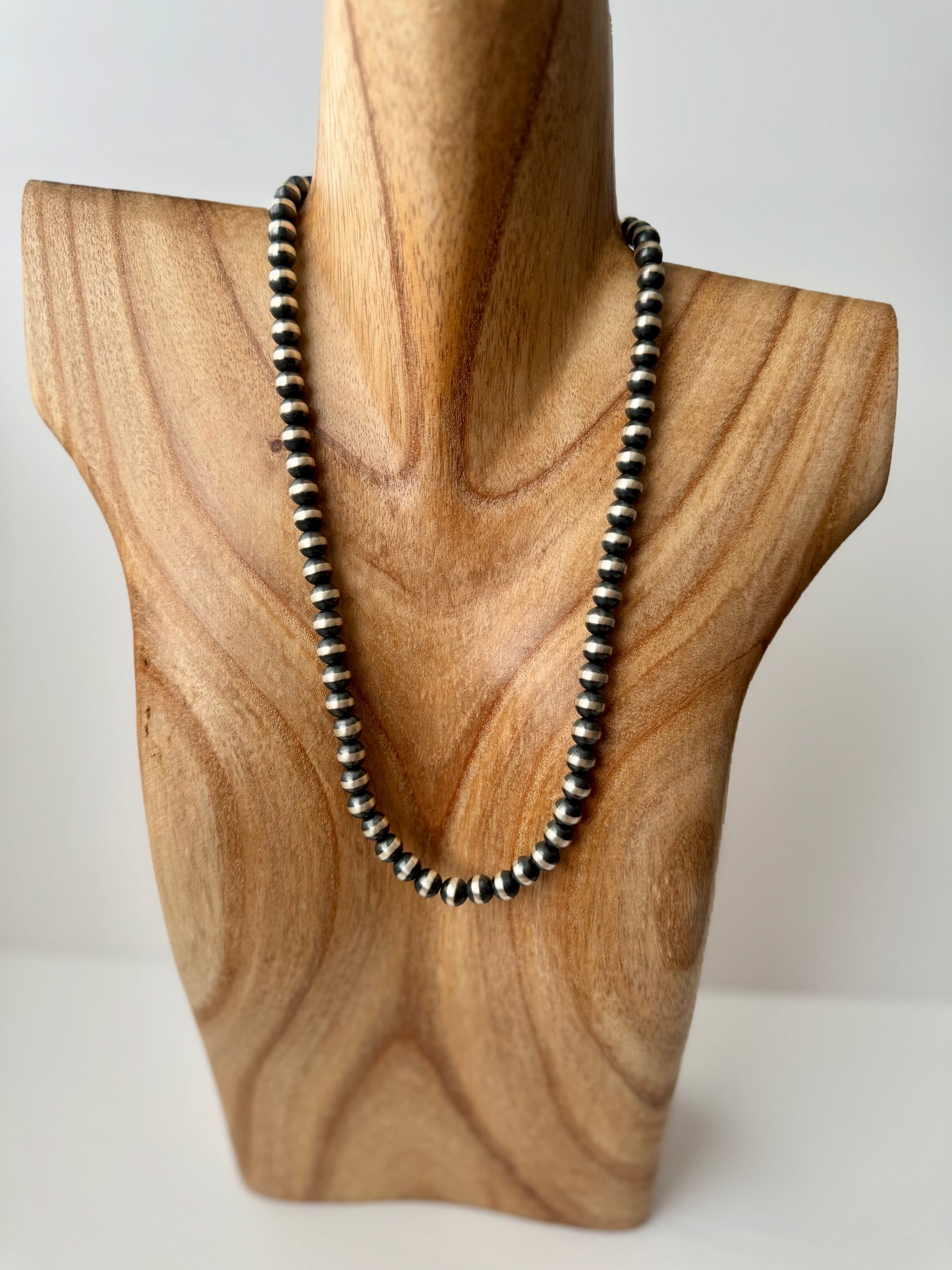 Sterling Pearls - Sterling Silver Necklace- 8MM - 22" Length