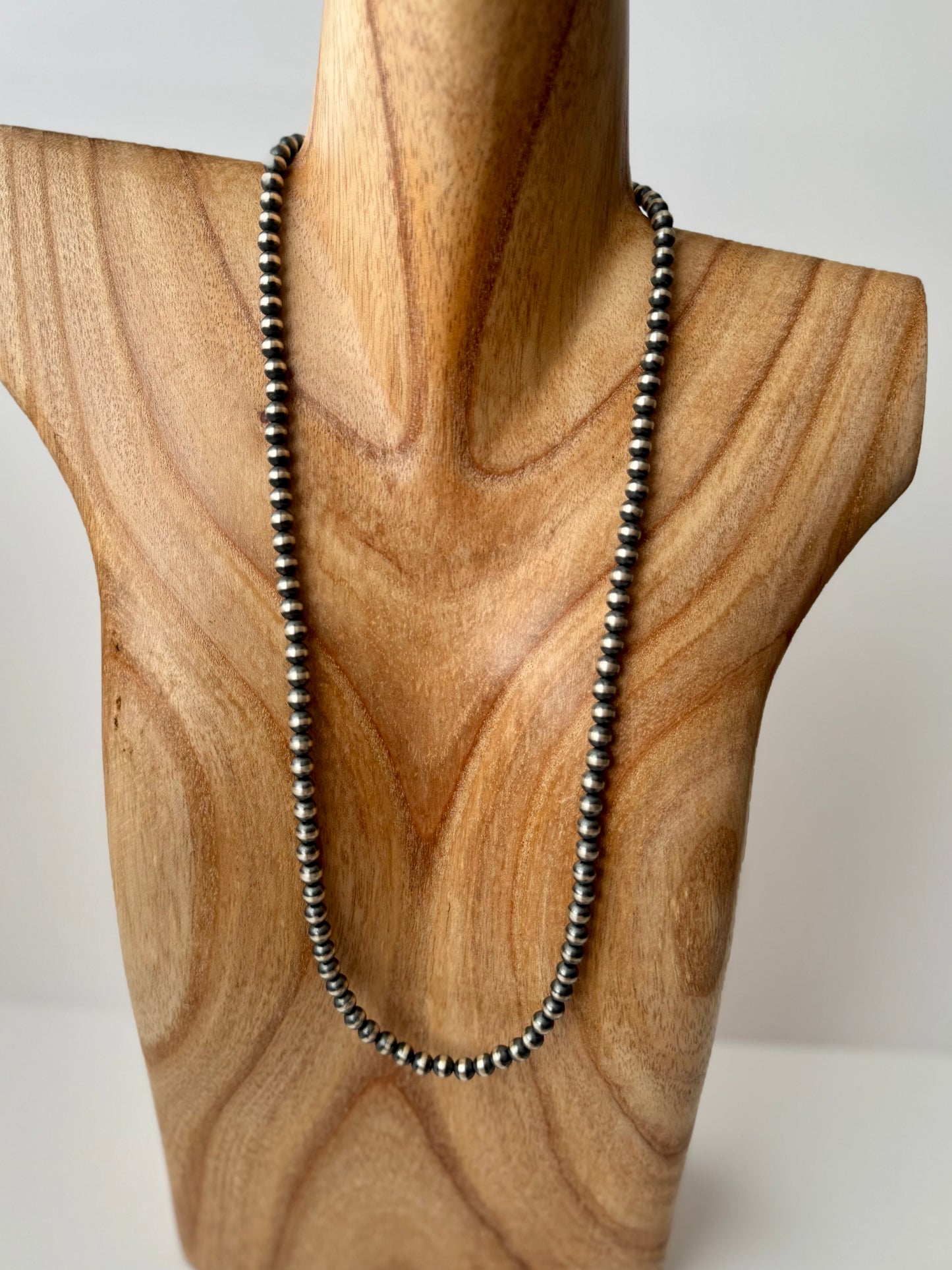 Sterling Pearls - Sterling Silver Necklace - 6MM - 26" Length