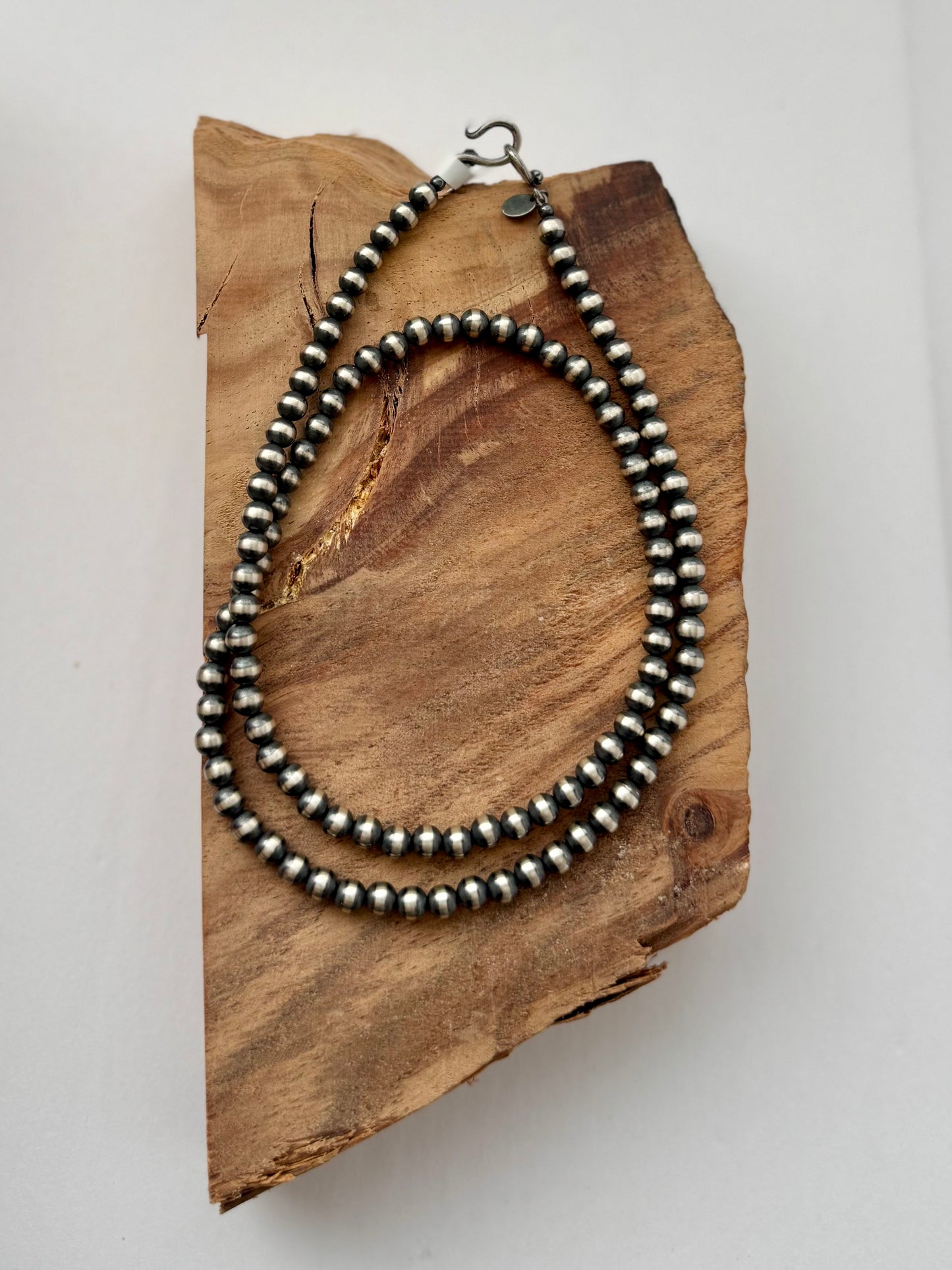 Sterling Pearls - Sterling Silver Necklace - 6MM - 26" Length