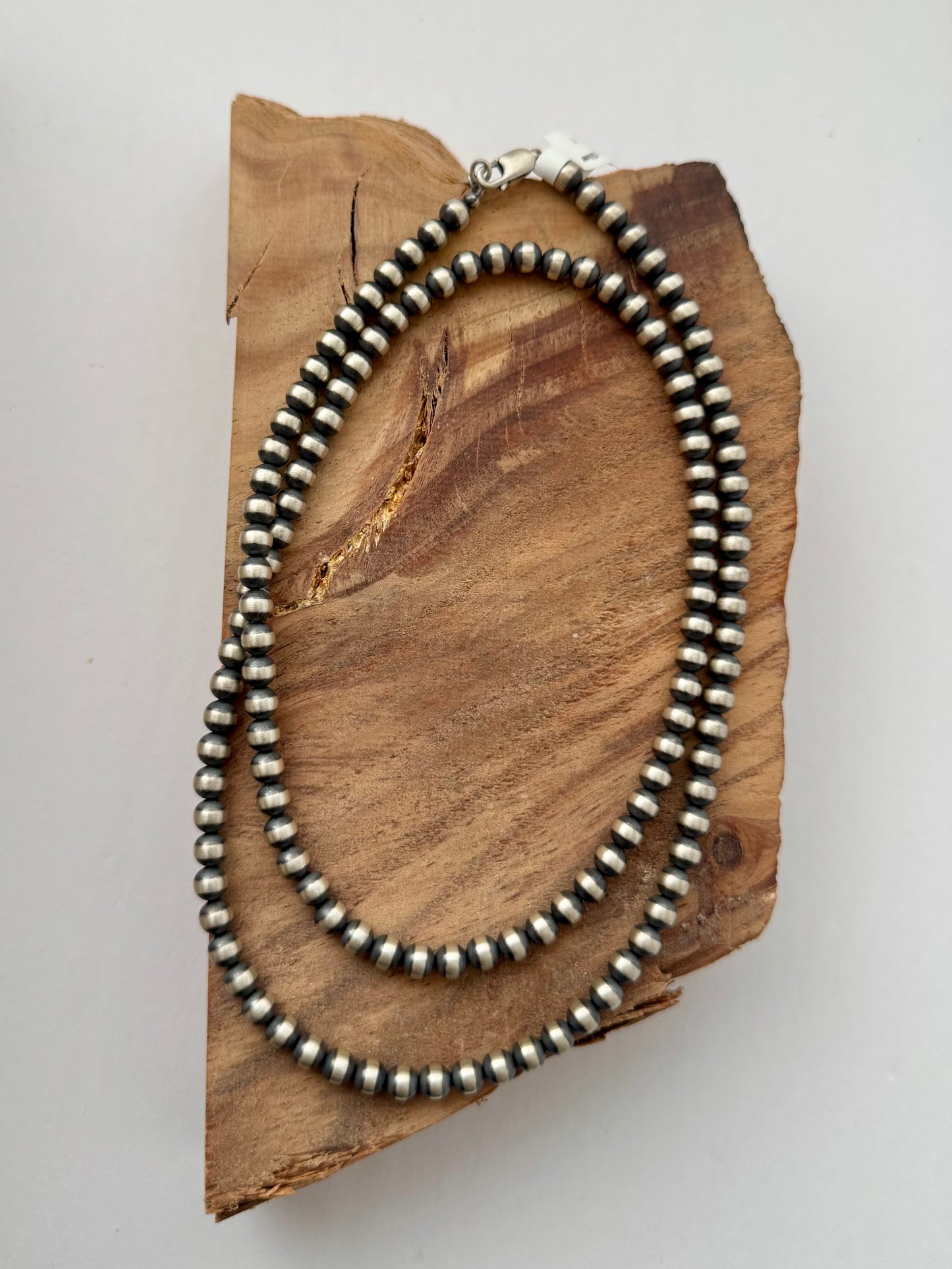 Sterling Pearls - Sterling Silver Necklace - 6MM - 30" Length