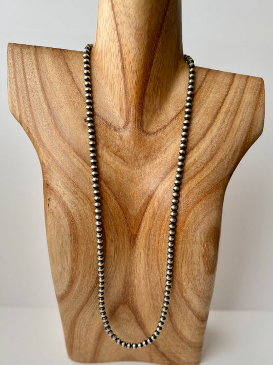 Sterling Pearls - Sterling Silver Necklace - 6MM - 30" Length