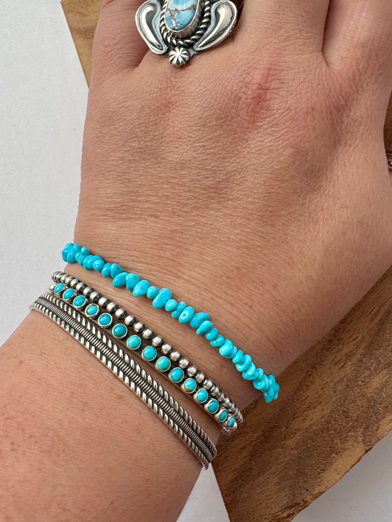 3mm Oxy Bead Bracelet - Sterling Silver - 7"-8"
