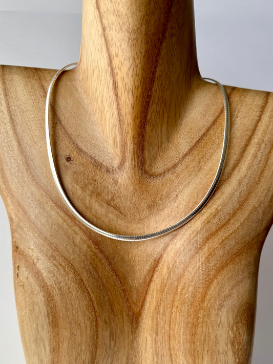 Omega Chain 4mm - Sterling Silver - 18"