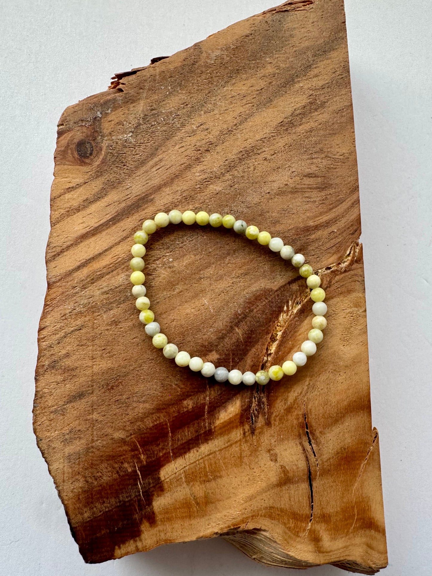 Serpentine Bead Stretch Bracelet -4mm