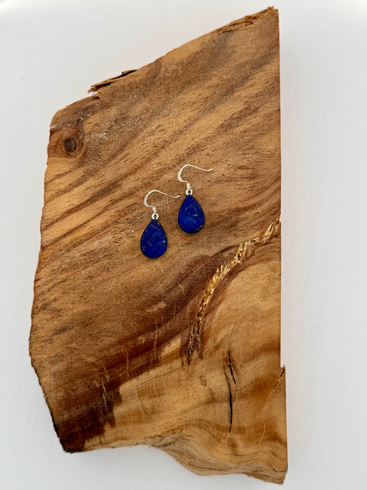 Lapis Lazuli Drop Dangle Earrings -Artist EA