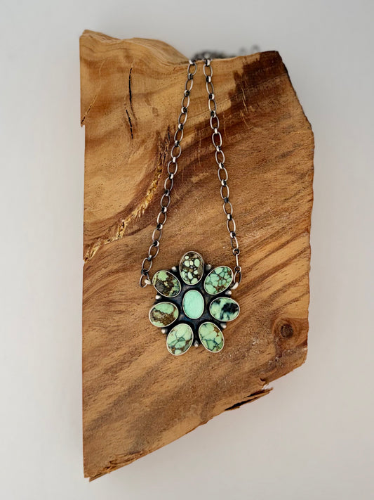 New Lander Cluster Chain Necklace -Artist- Myra Benally - Length 18"