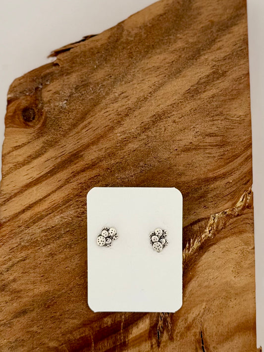 Cactus Post Earrings - Sterling Silver