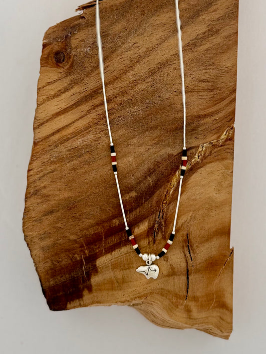 Bear Liquid Silver - Multi Color Beads - Sterling Silver