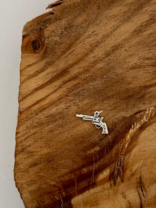 Gun Charm - Sterling Silver
