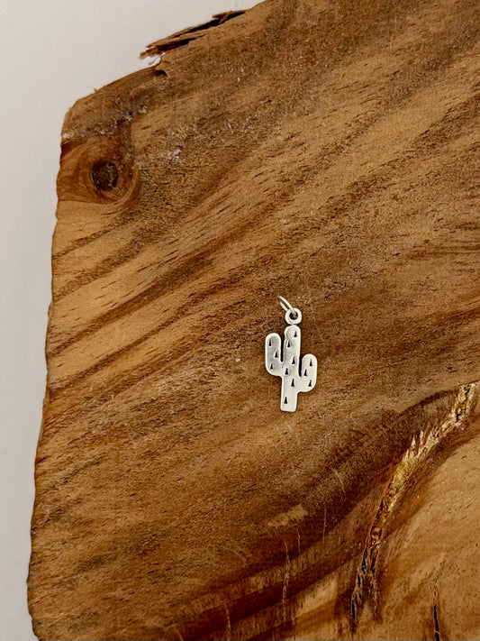 Cactus Charm - Sterling Silver