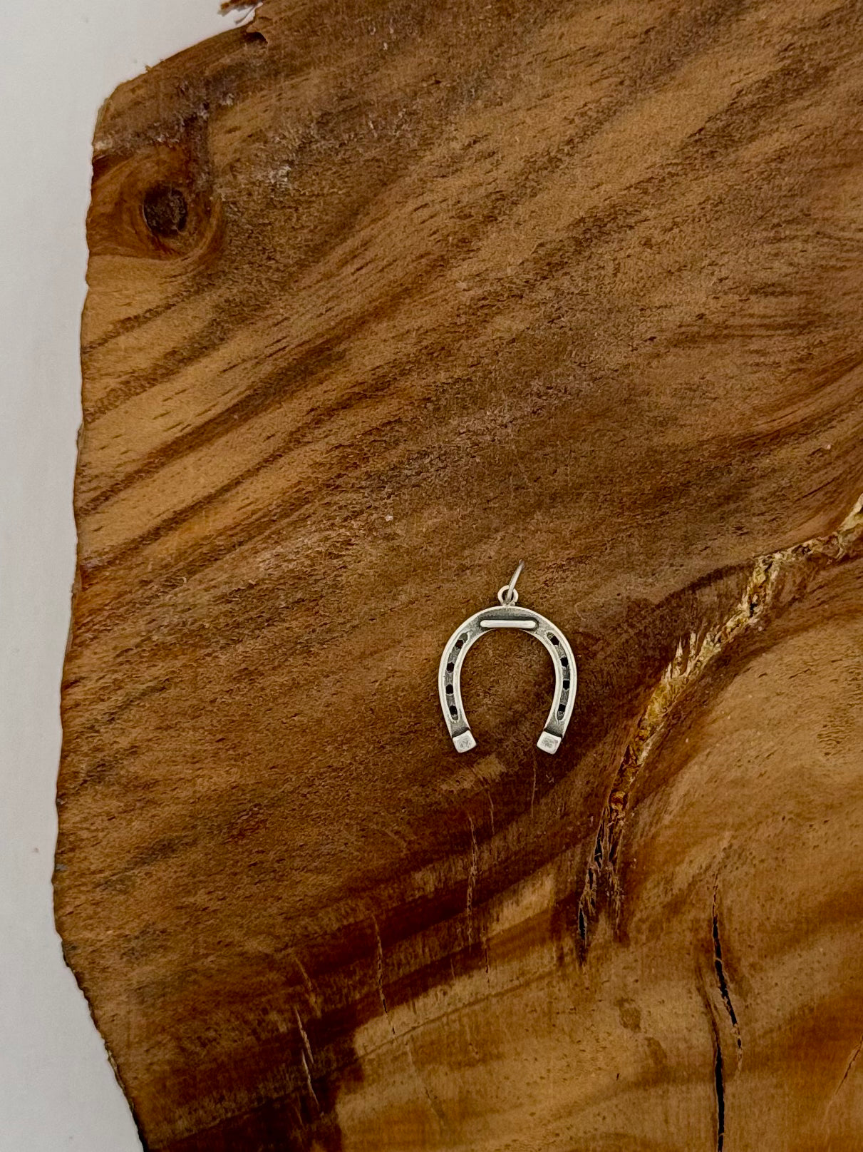 Horseshoe Charm - Sterling Silver