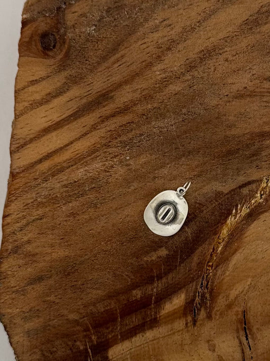 Cowboy Hat Charm -  Sterling Silver