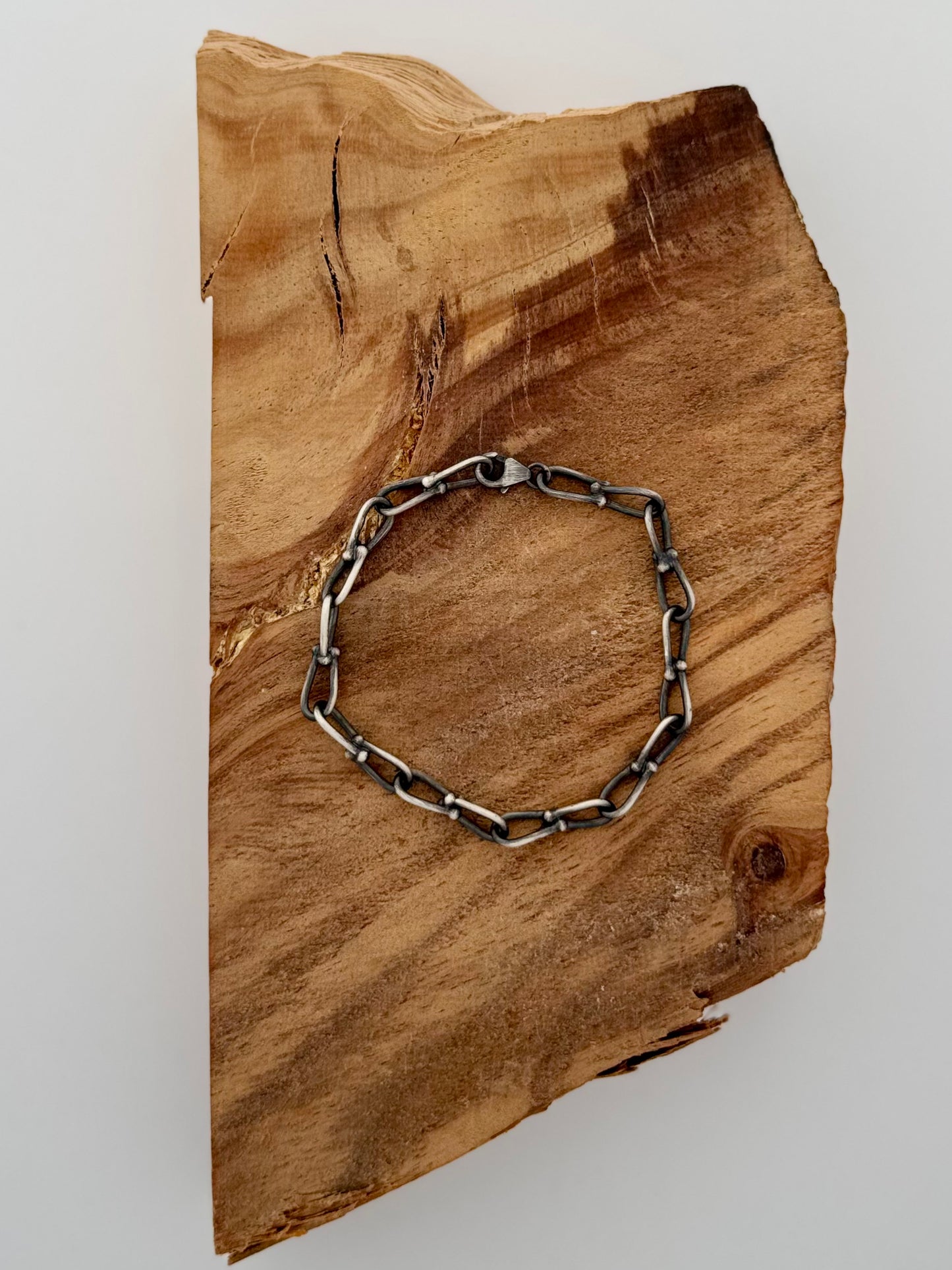 Sterling Silver Paperclip Bracelet