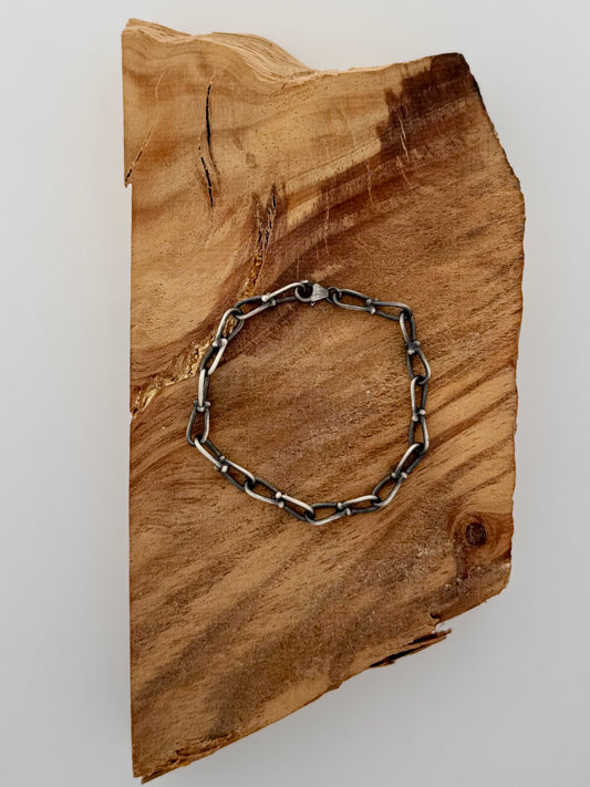Sterling Silver Paperclip Bracelet
