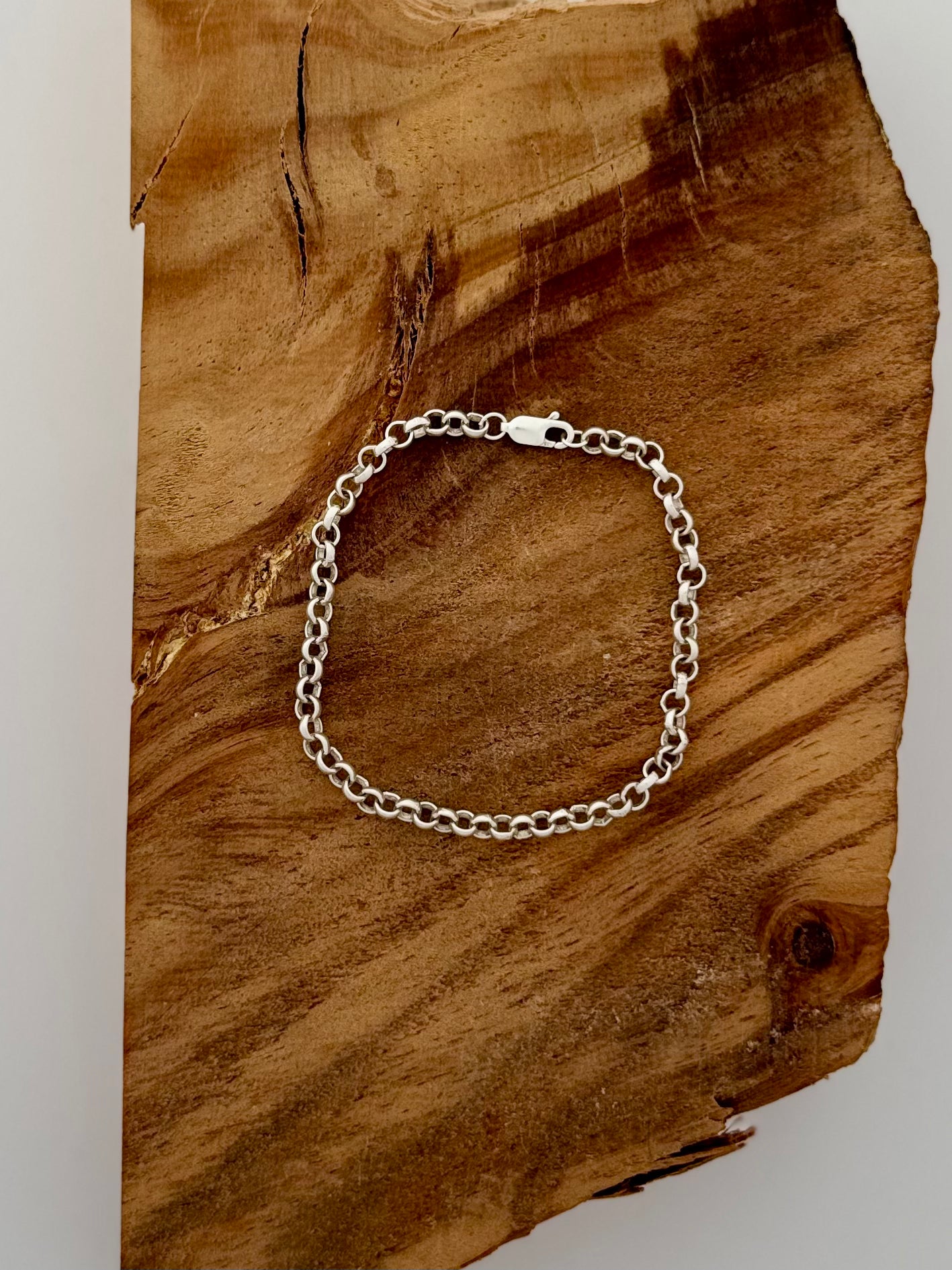 Link Bracelet for Charms - Sterling Silver