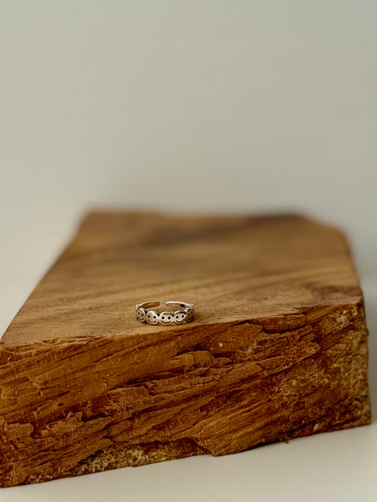 Happy Face Toe Ring - Sterling Silver