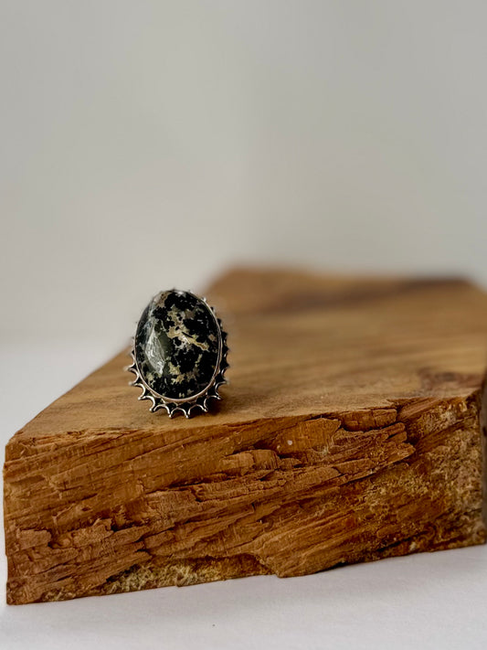 Ring - Wild Horse Jasper - Sterling Silver - Size 8