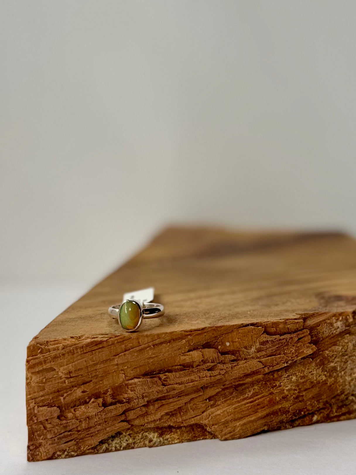 Ethiopian Opal Ring - Sterling Silver - Size 5.5