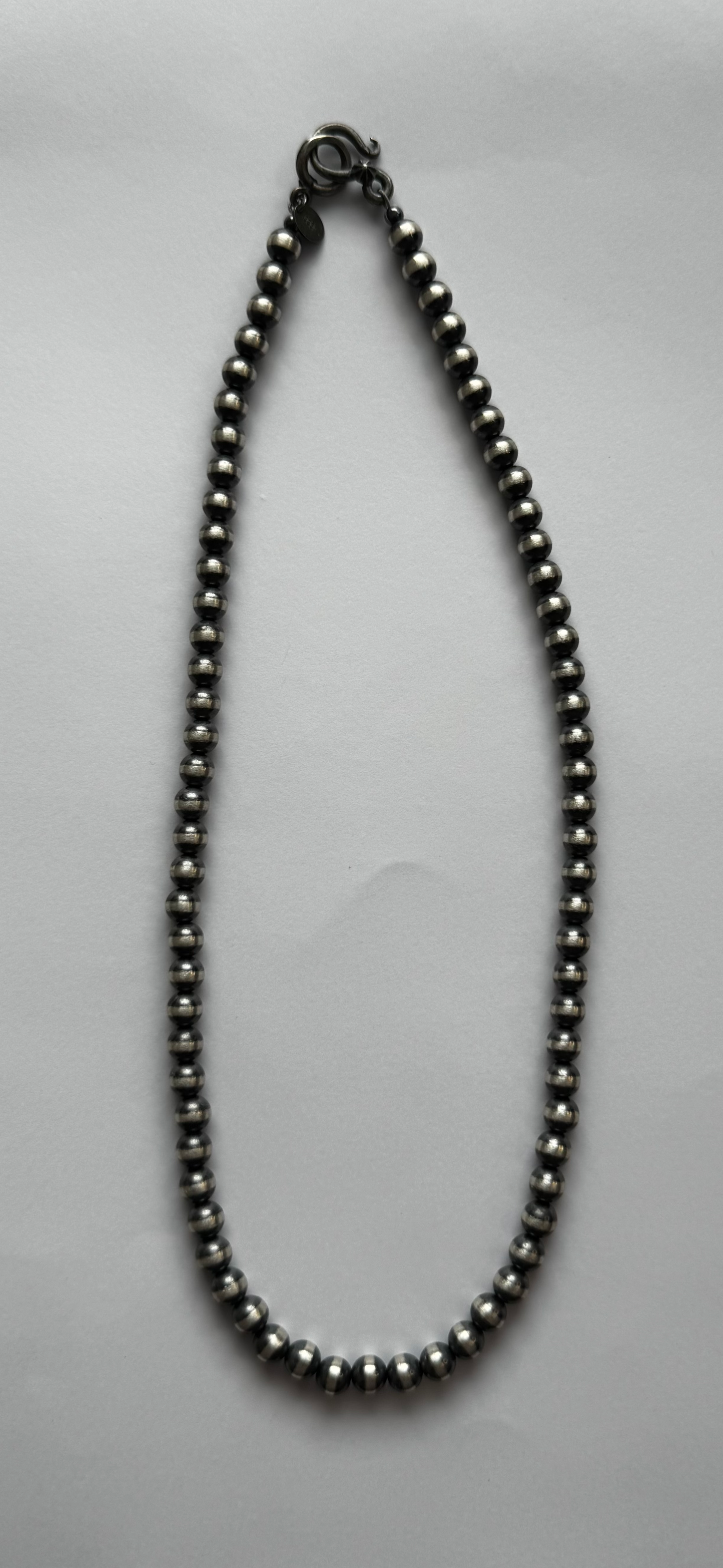 Sterling Pearls Necklace - Sterling Silver - 6MM - 18" Length