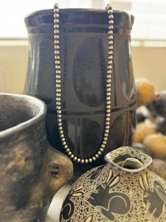 Sterling Pearls - Sterling Silver Necklace - 6MM - 30" Length