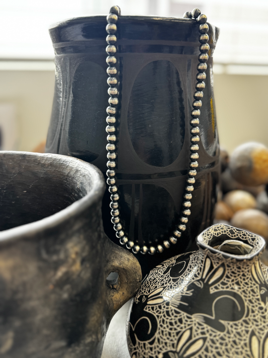 Sterling Pearls—Sterling Silver Necklace—8MM—30" Length