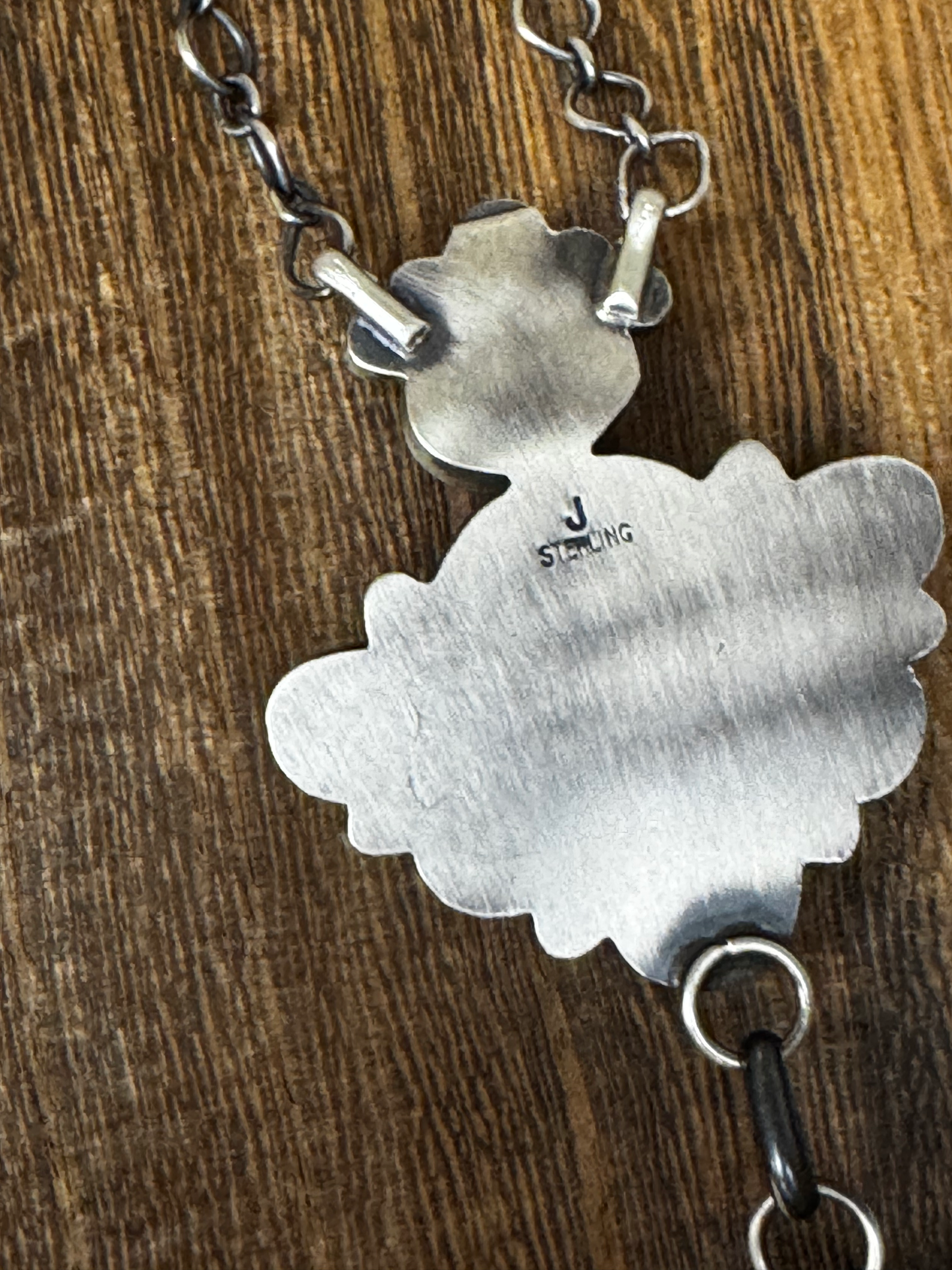 Necklace - Sonoran GoldTurquoise - Sterling Silver - Native Handmade - Lorenzo Juan (Artist)