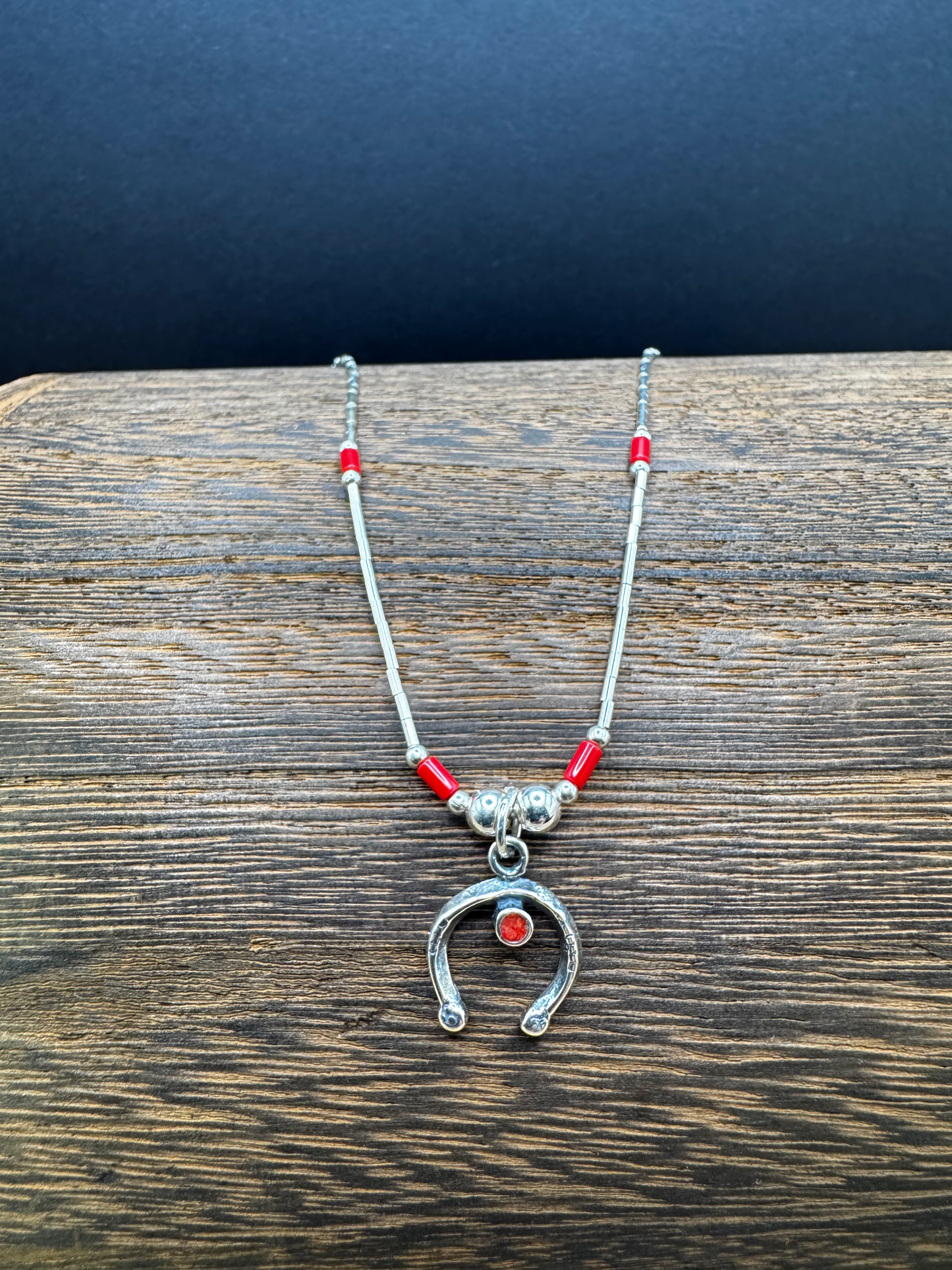 Horseshoe Liquid Sterling Silver Necklace